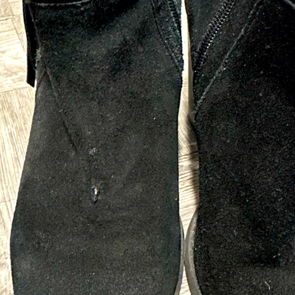 Jessica Simpson Chassie Black Suede Block Heel Booties - Picture 9 of 14